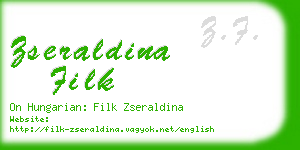 zseraldina filk business card